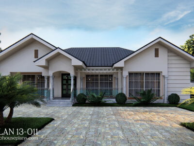 Four Bedroom Bungalow Plan 13011
