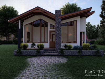 Small 2 Bedrooms House Plan 13-014 | AfroHousePlans.com