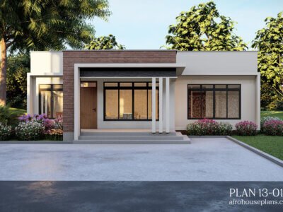 Modern 3 Bedrooms Single Storey House Plan