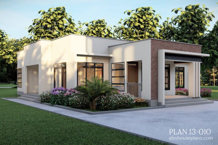 3 Bedrooms House Plan 13010 - Image 2