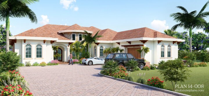 4 Bedroom 4 Bath Mediterranean Style Plan