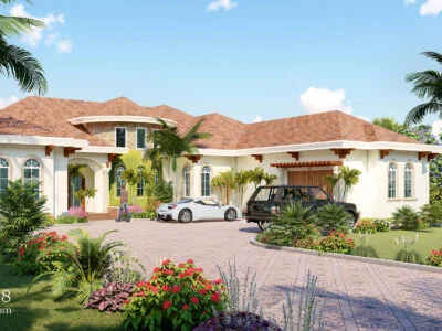 4 Bedroom 4 Bath Mediterranean Style Plan