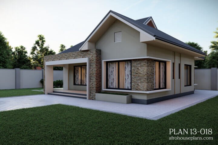 3 Bedrooms house plan with pictures