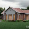 4 bedrooms single story house plan