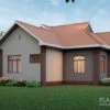 4 bedrooms single story house plan