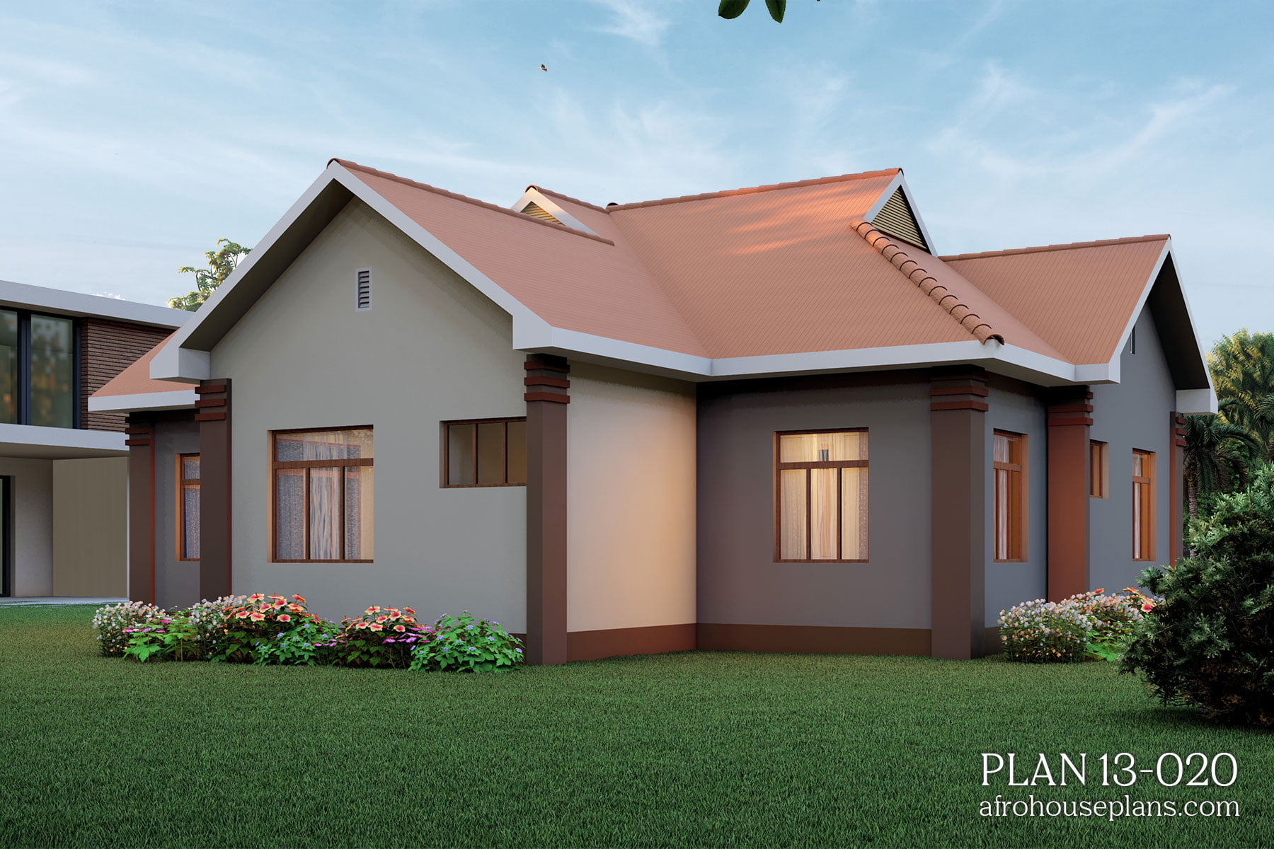 4 Bedrooms Single Story House Plan