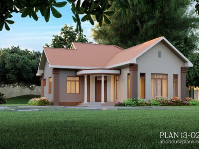 4 bedrooms single story house plan