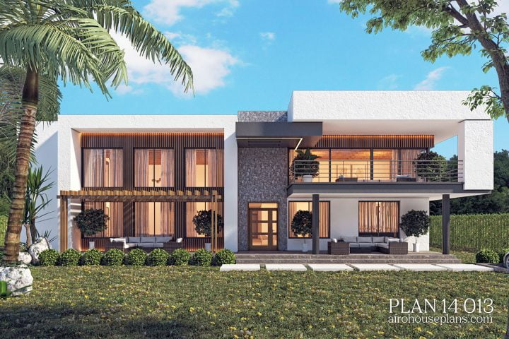 Modern 4 bedroom House Plan 14013 - Image 3