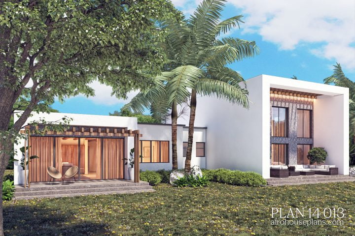 Modern 4 bedroom House Plan 14013 - Image 4