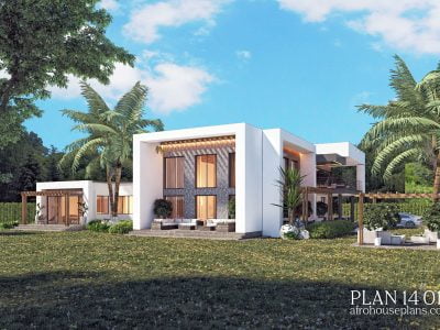 4 bedroom modern house plans in ghana