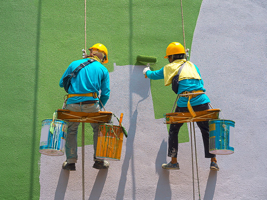 Reduce Construction Cost: color painting