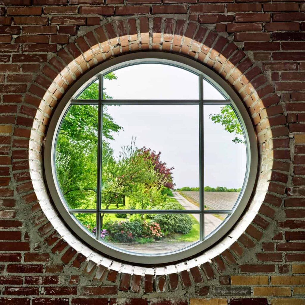 types of windows for home: round window