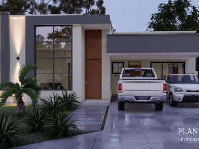 Modern 3 Bedroom House Plan with Garage