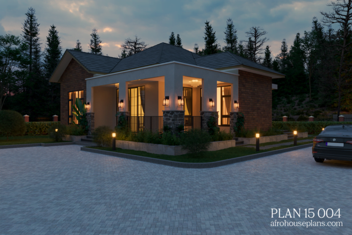 2 Bedrooms House Plan 15 004