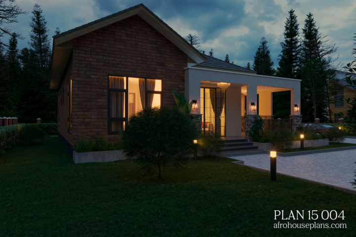 2 Bedrooms House Plan 15 004