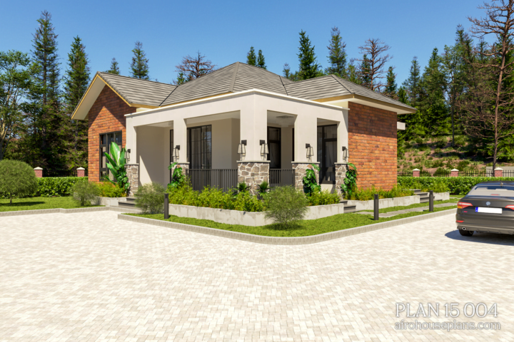 2 Bedrooms House Plan 15 004