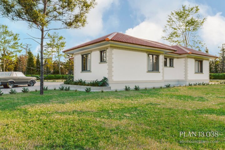 4 bedroom maisonette: back view