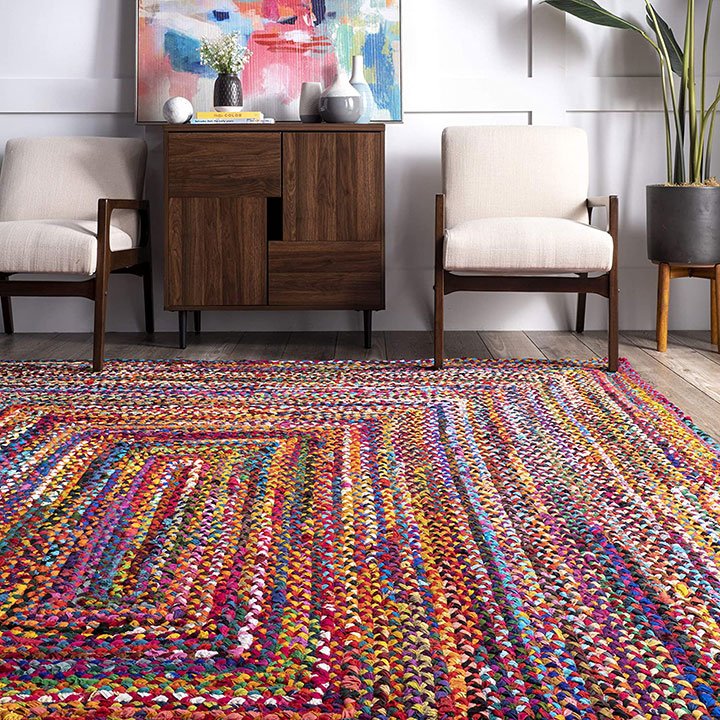 types of rugs: braided rugs