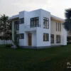 Two Storey 3 Bedroom Modern House Design: back view