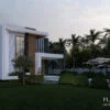 Two Storey 3 Bedroom Modern House Design: side view
