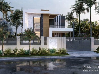 Two Storey 3 Bedroom Modern House Design