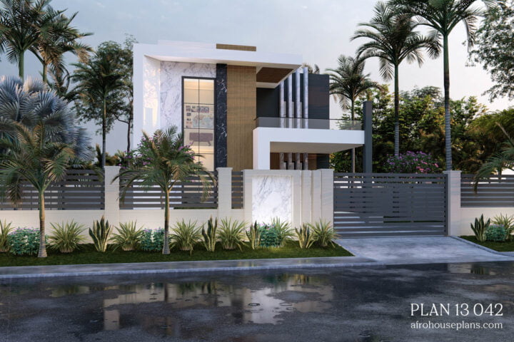 Two Storey 3 Bedroom Modern House Design