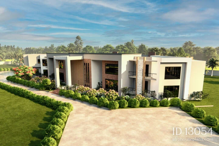 stunning mega mansion floor plans - Rear View