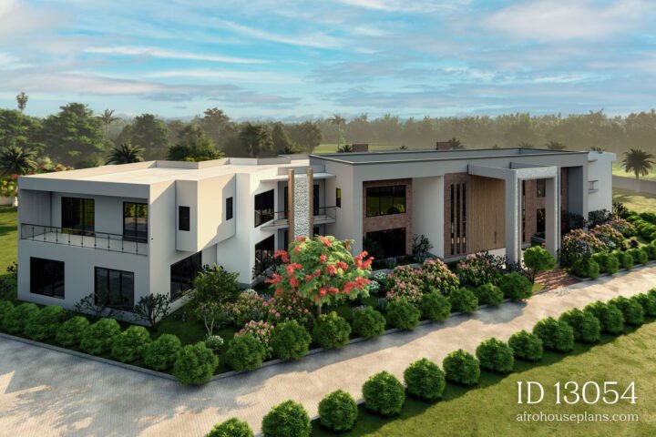 stunning mega mansion floor plans - Rear View