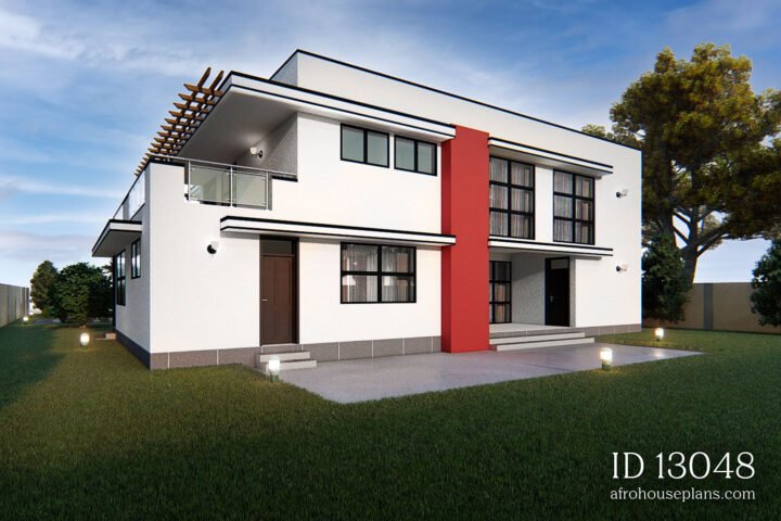 Modern 5 Bedroom House Design - Side view