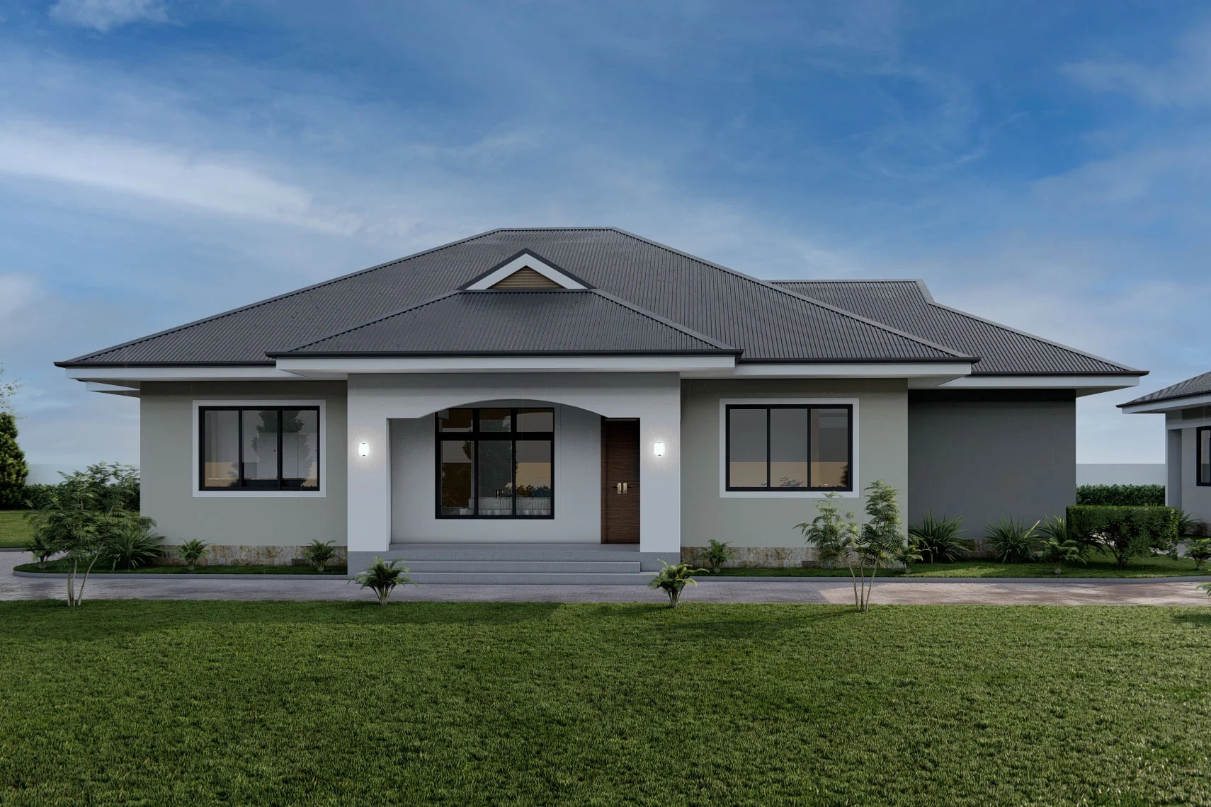 3 Bedroom Bungalow House Plans In Kenya – AfrohousePlans, image size:1710x1140
