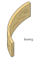 common wood defects - bowing