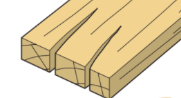 common wood defects - case hardening